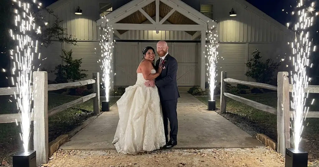Bride and groom sparkler send-off at an Abilene wedding by Pro DJ's, Abilene wedding DJs